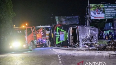 Detik-detik Kecelakaan Bus SMK Lingga Kencana Terekam Live TikTok, Siswa: Bentar, Remnya Blong