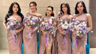 Penampilan Tiara Andini Jadi Bridesmaid Mahalini Tuai Pujian, Netizen: Kalau Perform Malah Aneh-Aneh