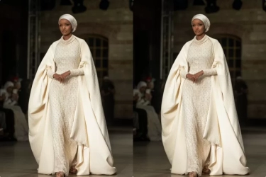 Jadi Penutup Istanbul Modest Fashion Week (IMFW), Jenama Lokal Indonesia Gandeng Model Dunia Halima Aden