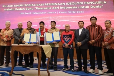 Gelar Bedah Buku di UIN Ciputat, BPIP Sebut Nilai Universal Pancasila untuk Generasi Muda