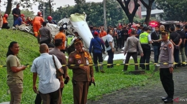 Berangkat dari Tanjung Lesung, Pesawat Latih yang Jatuh di BSD Tangsel Sempat Hilang Kontak