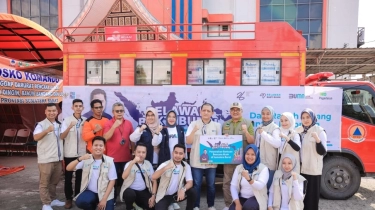PT Pegadaian Bersama Relawan Bakti BUMN Berikan Bantuan Bencana Galodo Sumatera Barat