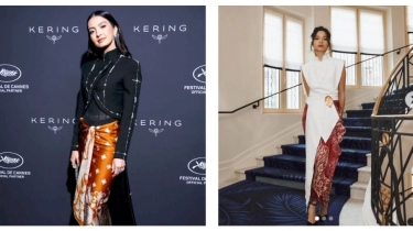 Adu Gaya Raline Shah vs Putri Marino Pakai Kain Batik Lilit di Festival Film Cannes: Pancarkan Keanggunan!