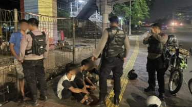Mau Jadi Bang Jago Konvoi Sambil Tenteng Sajam, 4 Remaja di Grogol Petamburan Diciduk Polisi