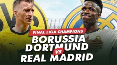 Prediksi Final Liga Champions Borussia Dortmund vs Real Madrid: Preview, Head to Head, Skor dan Live Streaming