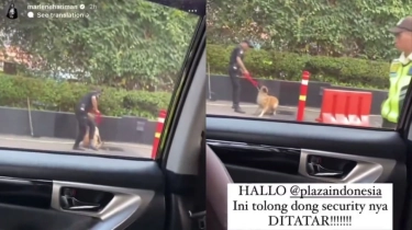 Viral! Security Plaza Indonesia Memukul Anjing Pelacak, Publik Geram Minta yang Bersangkutan Dipecat!