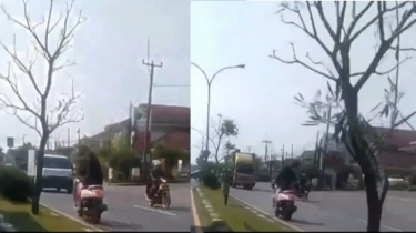 Viral! Emak-emak Berkendara Membahayakan di Jalan Raya, Sudah Diteriaki Masih Saja Terus