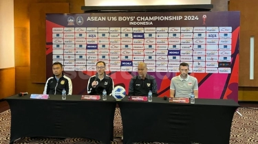 Foto-foto: Pre Match Press Conference Piala AFF U-16 2024, Nova Arianto Pimpin Garuda Muda