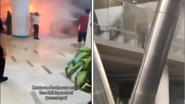 Viral Detik-detik Kepanikan Pengunjung Revo Mall Bekasi Saat Kebakaran