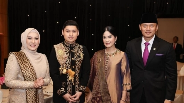 Hadiri Pernikahan Beby Tsabina, Annisa Pohan Pakai Kain Songket Pintu Aceh yang Punya Makna Mendalam