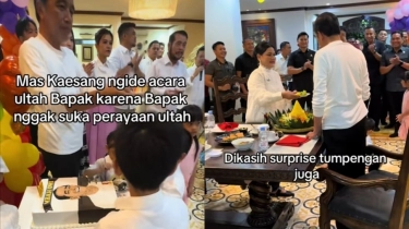 Bukan Pesta Mewah, Begini Perayaan Ultah Presiden Jokowi Ala Bocil Surprise dari Kaesang