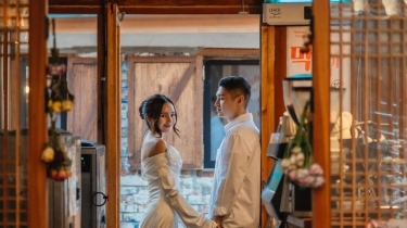 5 Foto Prewedding Beby Tsabina dan Rizki Natakusumah di Korea Selatan, Romantis Bak Pasangan di Drakor