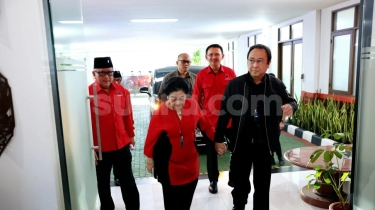 Megawati Pimpin Sumpah Jabatan Pengurus Baru PDIP, Ahok Satu Mobil dengan Sang Ketum
