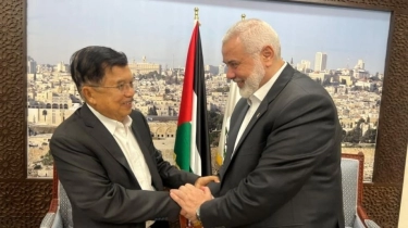 Bertemu dengan Pemimpin Tertinggi Hamas, Ini yang Dibicarakan JK dan Ismail Haniye