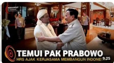 CEK FAKTA: Habib Rizieq Temui Prabowo Langsung, Ajak Kerjasama Bangun Indonesia
