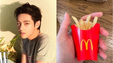 V BTS Picu Kontroversi Usai Unggah Foto Kentang McDonald's, Bikin ARMY Terpecah