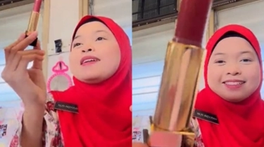 Mewah! Guru Ini Dapat Hadiah Lipstik YSL Bertuliskan Namanya dari Seorang Murid