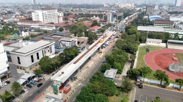 Progres LRT Jakarta Fase 1B rute Velodrome-Manggarai Capai 23,156 Persen, Kemenhub Optimis 2026 Rampung