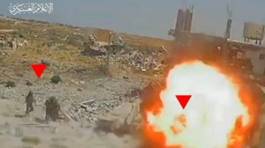Al-Qassam Ledakan Gerombolan Tentara IDF dengan Peledak yang Diberi Nama 'Sijjil' di Daerah Faraheen