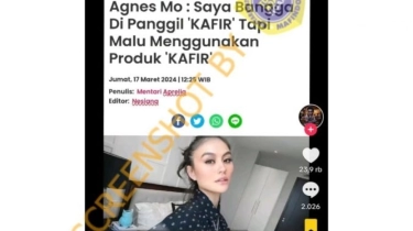 Cek Fakta: Agnez Mo Bangga Dipanggil Kafir, Benarkah?