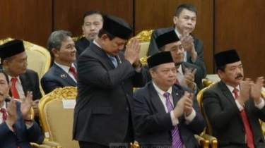 Reaksi Prabowo Diberi Jokowi Pesan dan Doa di Sidang Tahunan MPR