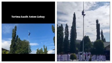 Aksi Heroik Anton Gobay, Siswa SMA YPPK Jayapura yang Panjat Tiang Bendera demi Perbaiki Tali