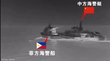 Beredar Video Tabrakan Serius antara Dua Kapal di Laut Cina Selatan, Kapal Tiongkok dan Filipina