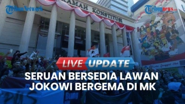 VIDEO Aksi Unjuk Rasa Menentang Pembegalan Demokrasi di MK: Jokowi Harus Tahu Dia Dilawan