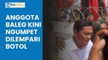 Video Demo 'Peringatan Darurat' Memanas, Anggota Baleg DPR Nyaris Diamuk Massa, Kini Ngumpet