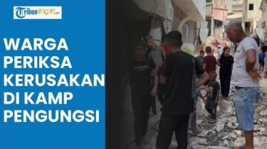 Video Serangan Israel di Tulkarem, Warga Palestina Periksa Kerusakan Kamp Pengungsi Tepi Barat