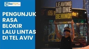 Video Tuntut Kesepakatan Penyanderaan, Pengunjuk Rasa Memblokir Lalu Lintas di Tel Aviv