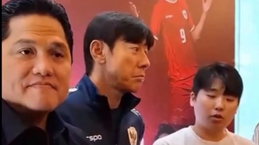 Heboh Video Wajah Ketus Shin Tae-yong Tolak Elkan Baggott ke Timnas Indonesia, Ketawa Erick Thohir Penuh Misteri