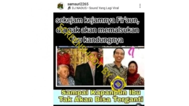 Cek Fakta: Mengerikan! Jokowi Palsukan Identitas Ibu Kandungnya