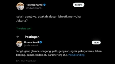 RK Beri Alasan Mengapa Unggah Cuitan Julid ke Orang Jakarta: Dulu, 15 Tahun Lalu...