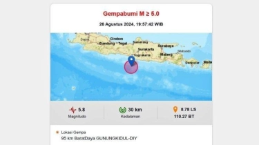 Gempa Gunungkidul Terasa di Sejumlah Area Soloraya, Warga Sukoharjo: Kursi Goyang, Aku Keluar Rumah