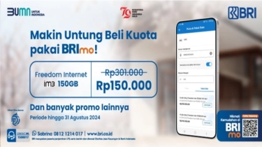 Buruan Beli Pulsa dan Paket Data lewat Mobile Banking BRImo, Ada Banyak Promo Seru Akhir Bulan!