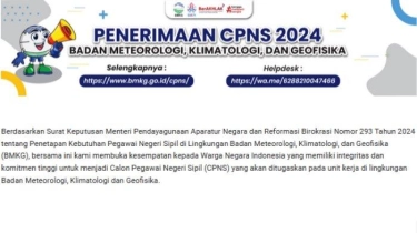 BMKG Buka 250 Formasi CPNS 2024, Berikut Rincian Jumlah Formasinya