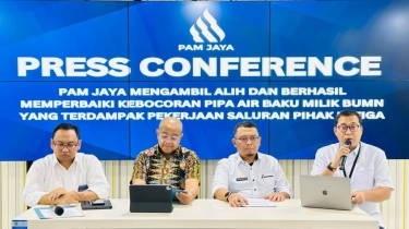 PAM Jaya Ambil Alih dan Berhasil Perbaiki Kebocoran Pipa Air Baku Milik BUMN