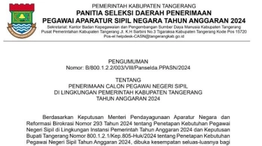 Pemkab Tangerang Buka 500 Formasi CPNS 2024, Cek Syarat, Dokumen yang Diunggah, dan Jadwalnya