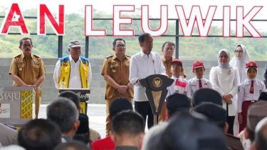 Presiden Jokowi Resmikan Bendungan Leuwikeris Garapan Hutama Karya Senilai Rp 3,5 Triliun