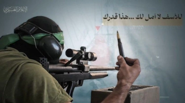 Video Penembak Jitu Brigade Al-Qassam Beri Pesan ke Israel: Tanahku Terlarang Bagimu