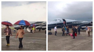 Usai Kaesang, Roy Suryo Yakin Foto Bobby Menantu Jokowi Keluar dari Jet Pribadi Embraer adalah Asli