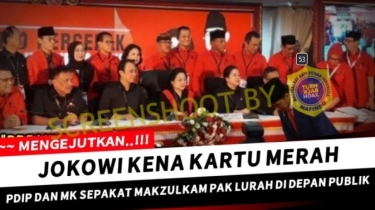 CEK FAKTA: MK dan PDIP Sepakati Pemakzulan Jokowi