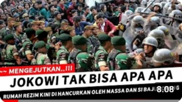 Cek Fakta: Rumah Jokowi di Solo Ludes Dihancurkan Massa