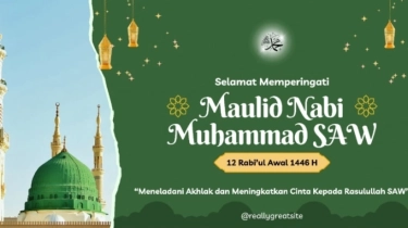 Download Gratis dari Canva, Ini 30 Gambar Maulid Nabi 2024 Berisi Ucapan dengan Desain Kekinian