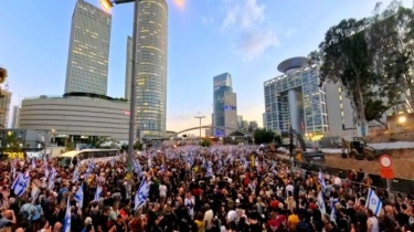 Israel Lumpuh, Ratusan Ribu Warga Demo Turun ke Jalan, Jalan Tol Diblokir