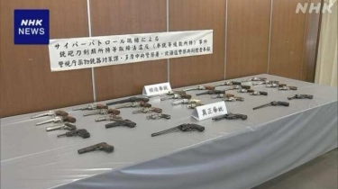 Pria Berusia 59 Tahun di Jepang Berurusan dengan Polisi, Simpan 33 Pucuk Pistol Asli dan Tiruan