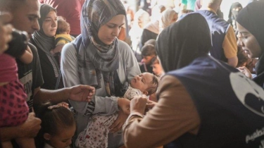 Vaksinasi Polio di Gaza Dimulai, Dirjen WHO: Vaksin Terbaik untuk Anak-anak adalah Perdamaian