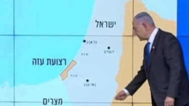 Netanyahu Presentasi Peta Kontroversial, Tak Ada Tepi Barat, Israel Mau Caplok Palestina Seutuhnya