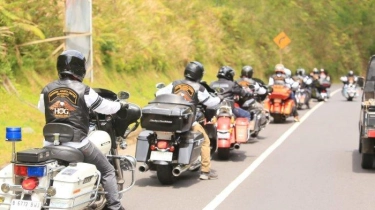 Tempuh Solo-Bali, 232 Pengendara Komunitas H.O.G Indo Jakarta Chapter Touring Sambil Bakti Sosial